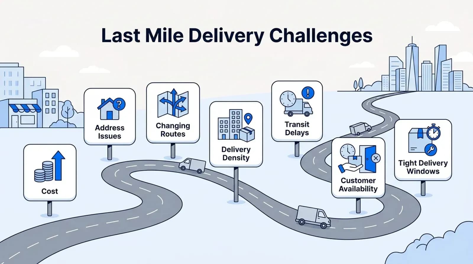 Seven last mile delivery challenges, from cost and address issues to tight delivery windows