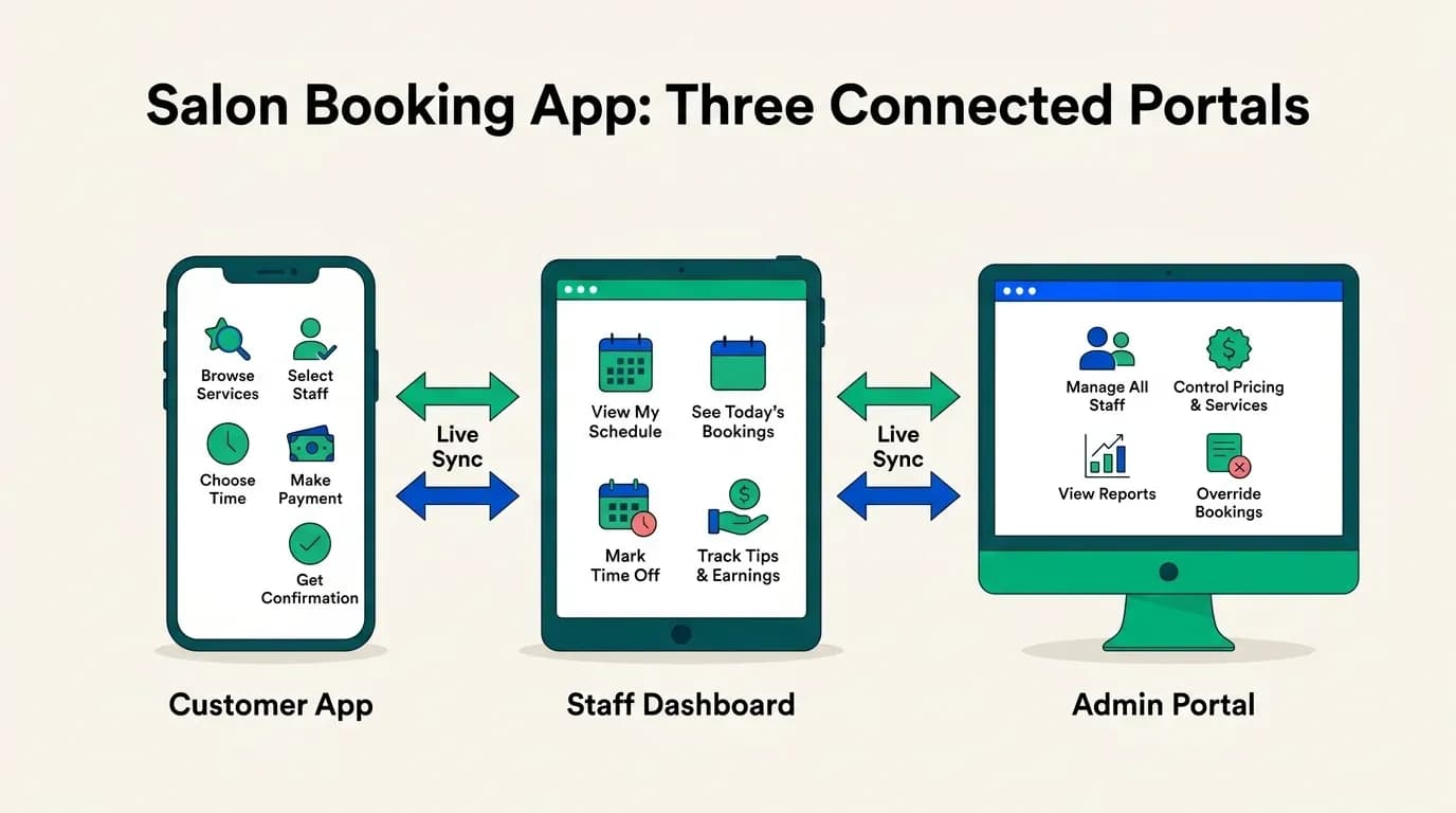 Your Salon App Tech Stack, Realistically