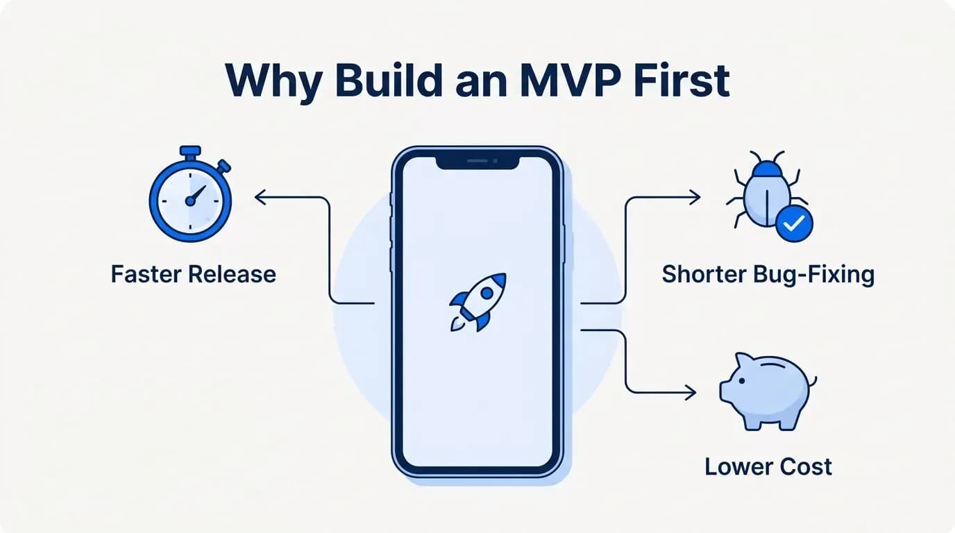 Why build an MVP first: faster release, shorter bug-fixing and lower cost