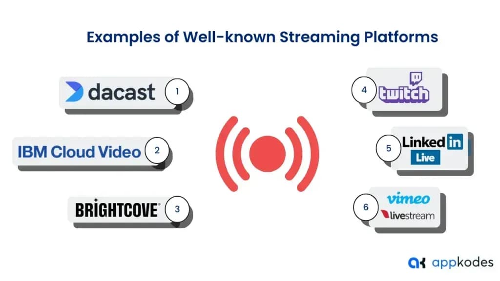 Example of well known Streaming Platform