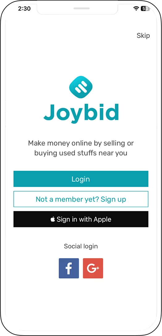 Joybid Demo-Mobile-App-Image-1