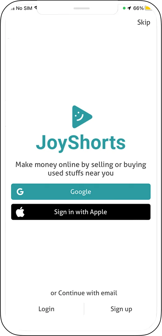 Joyshorts Demo-Mobile-App-Image-1