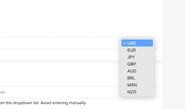Multiple Currencies