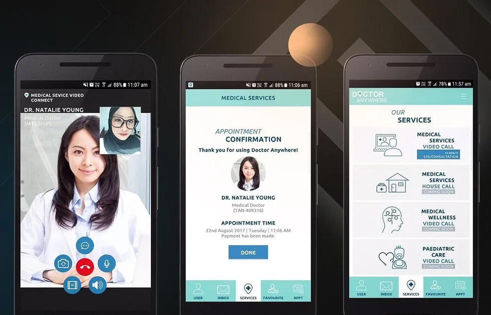 create a telemedicine app: UI design