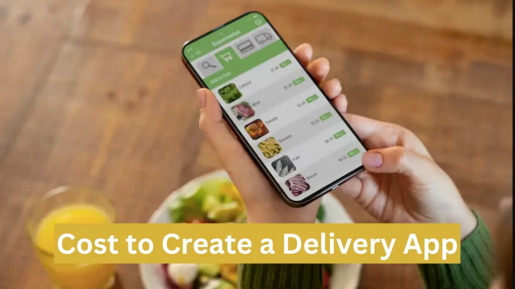 Featuring the cost to create a delivery app