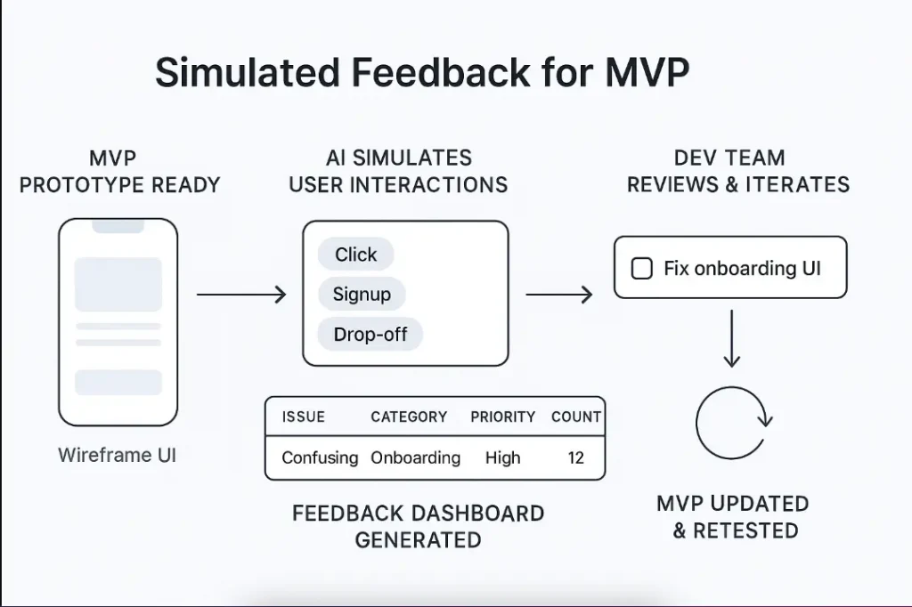 Simulated Feedback for MVP