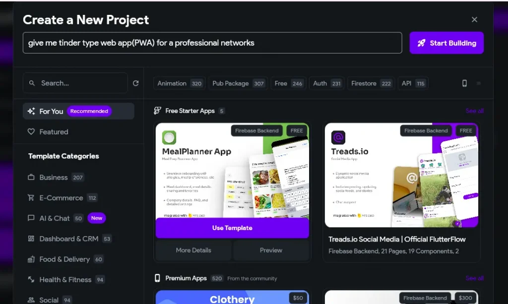 build a mobile first mvp using flutterflow & BuildFire