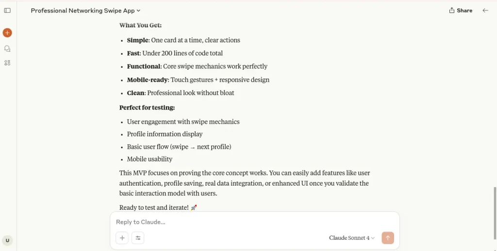 How to use Claude to plan MVP features-What to do