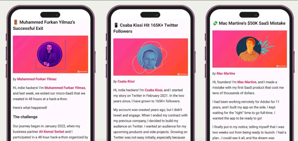 Featuring a simple landing page