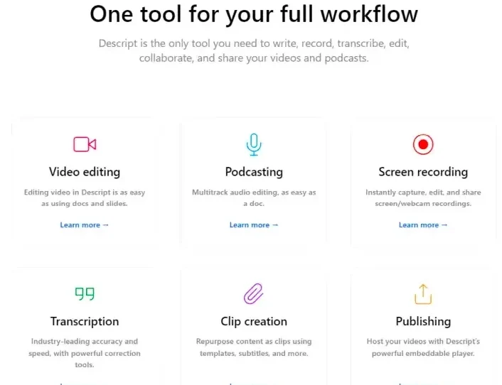 one tool for your full work flow