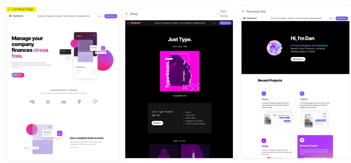 Typedream – The No-Code, AI-Boosted Web App Builder