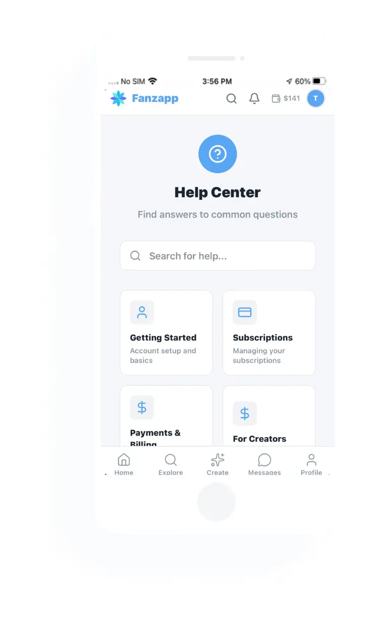 Fanzapp_Appkodes_Help Center